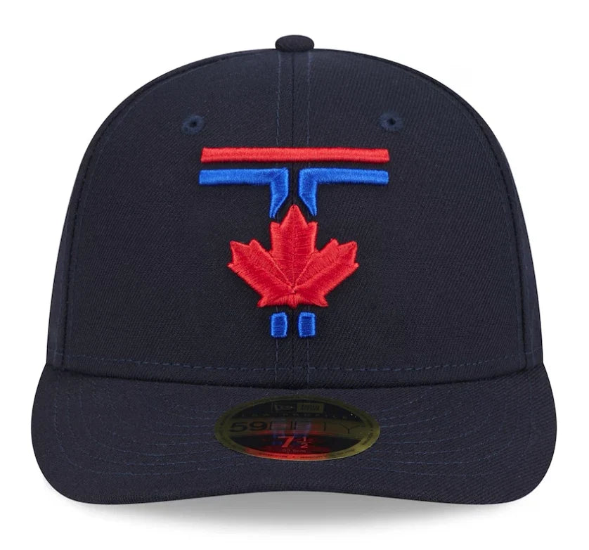 Toronto Blue Jays MLB New Era Men Navy 59Fifty Low Profile 2024 City Connect Fitted Hat product image 4, provided for visual
