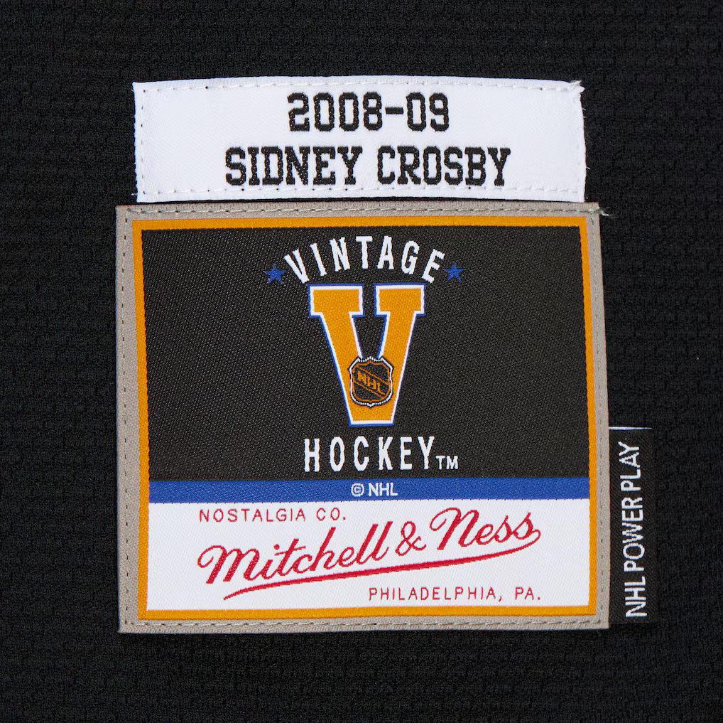 Sidney Crosby Pittsburgh Penguins NHL Mitchell & Ness Men Black 2008-09 Power Play Authentic Jersey product image 4,