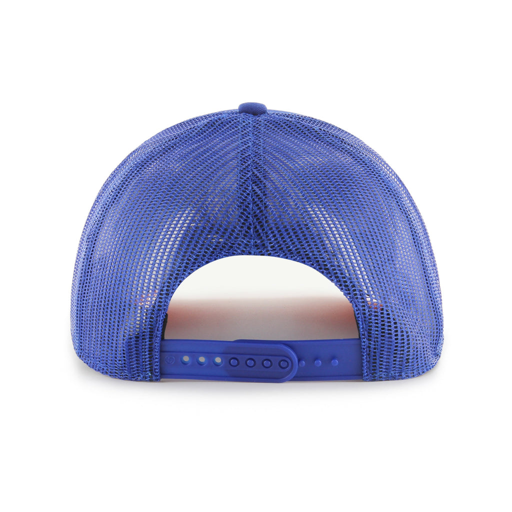 Edmonton Oilers NHL 47 Brand Men Royal Trucker Snapback product image 2, provided for visual reference and product detail