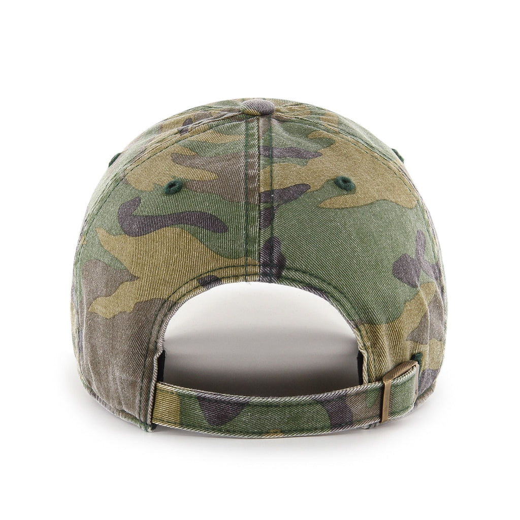 Edmonton Oilers NHL 47 Brand Men Camo Clean up Adjustable Hat product image 2, provided for visual reference and product