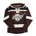 Los Angeles Kings NHL 47 Brand Men Dark Chocolate Heavyweight Lacer Hoodie product image 1, provided for visual reference
