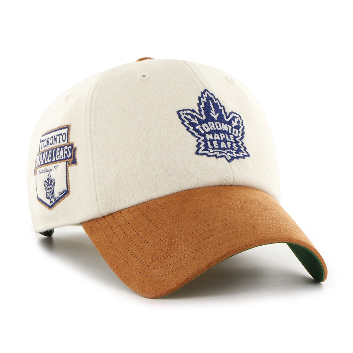 Toronto Maple Leafs NHL 47 Brand Men Beige Rafter Clean Up Adjustable Hat product image 1, provided for visual reference and