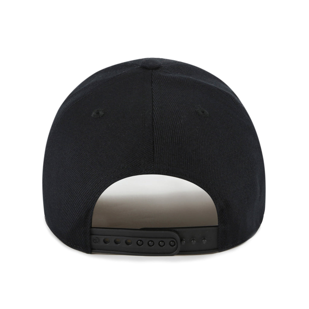 Vancouver Canucks NHL 47 Brand Men Black White MVP Sure Shot Snapback product image 2, provided for visual reference and