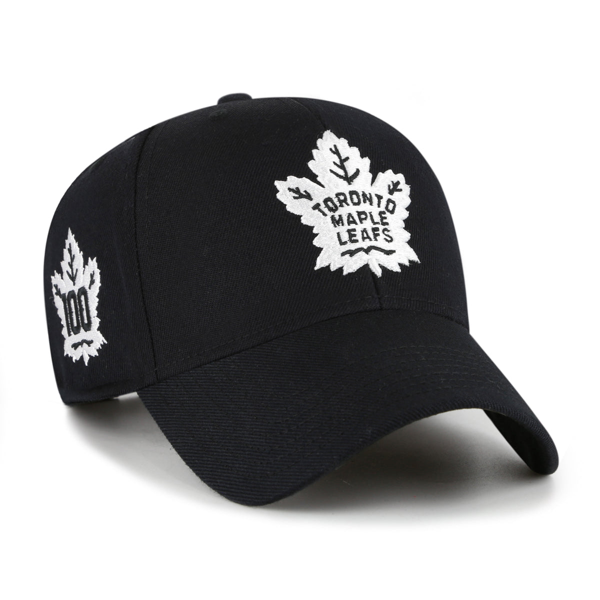 Toronto Maple Leafs NHL 47 Brand Men Black White MVP Sure Shot Snapback product image 1, provided for visual reference and
