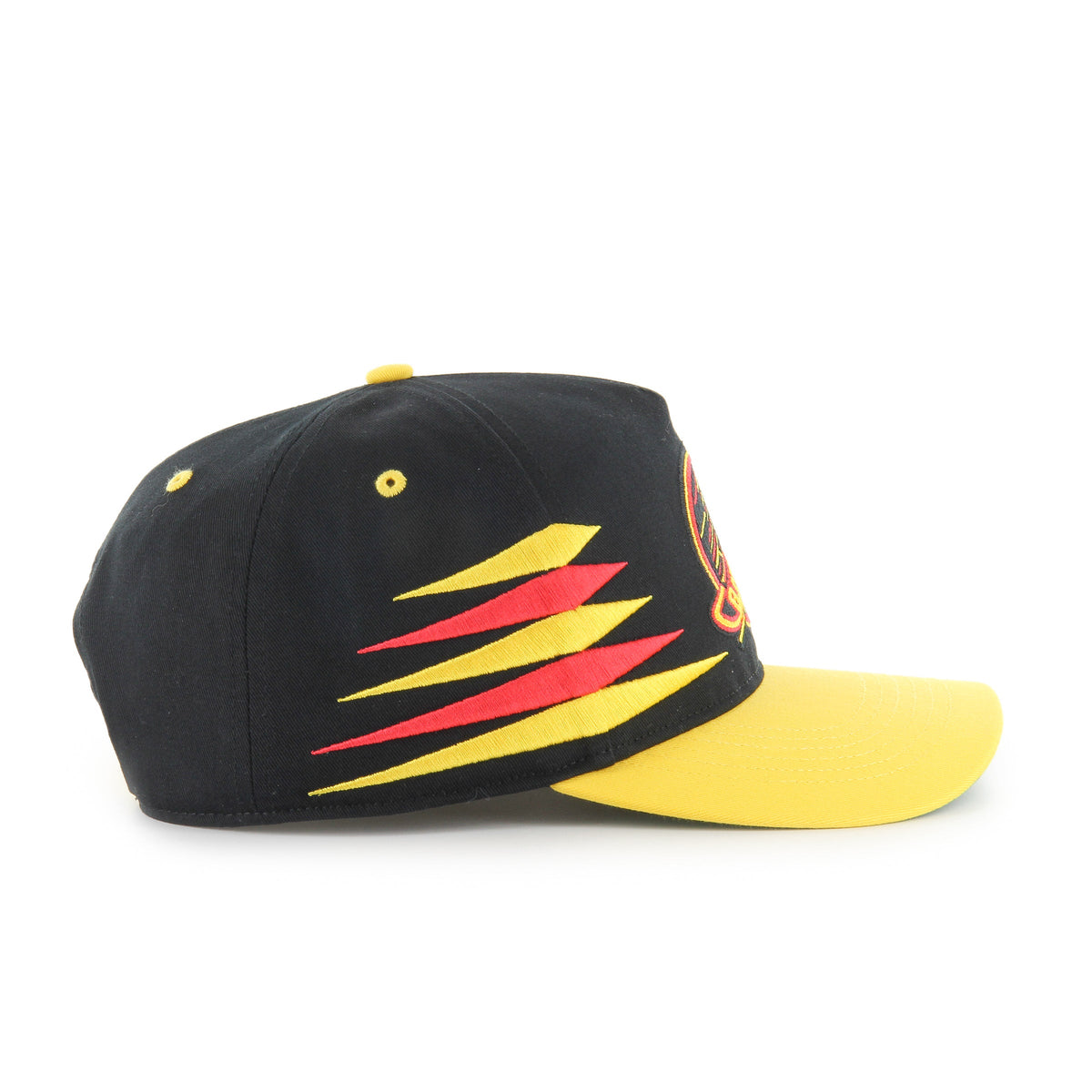 Vancouver Canucks NHL 47 Brand Men Black Diamond Hitch Snapback Hat product image 3, provided for visual reference and
