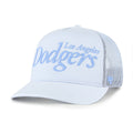 Los Angeles Dodgers MLB 47 Brand Men Light Blue Foundation Script Hitch Snapback Hat product image 1, provided for visual