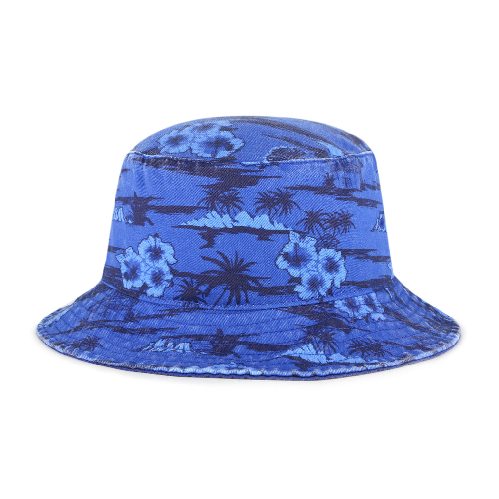 Edmonton Oilers NHL 47 Brand Men Blue Fiji Bucket Hat product image 3, provided for visual reference and product detail