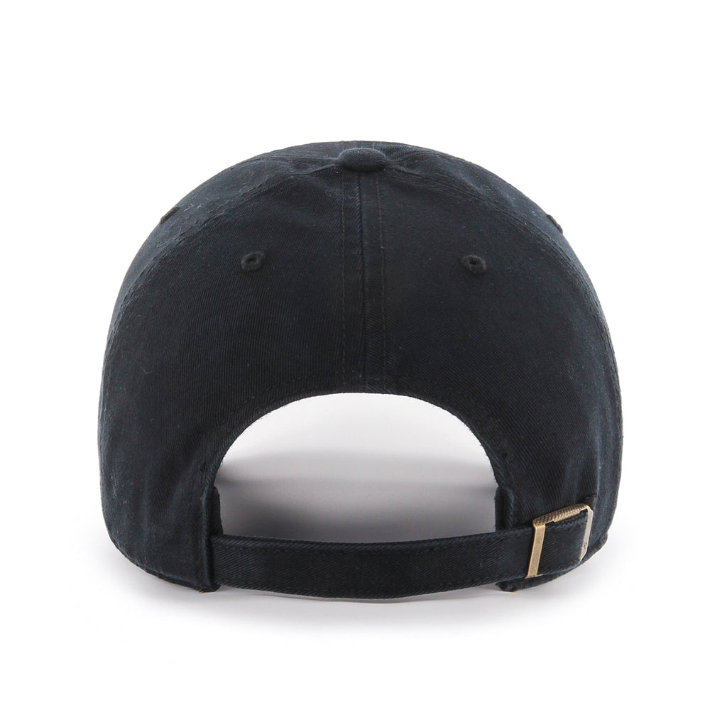 Detroit Lions NFL 47 Brand Men Black On Black Clean up Adjustable Hat product image 2, provided for visual reference and