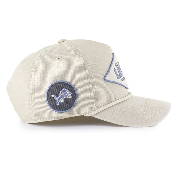 Detroit Lions NFL 47 Brand Men Beige Cairn Rope Hitch Snapback Hat product image 3, provided for visual reference and