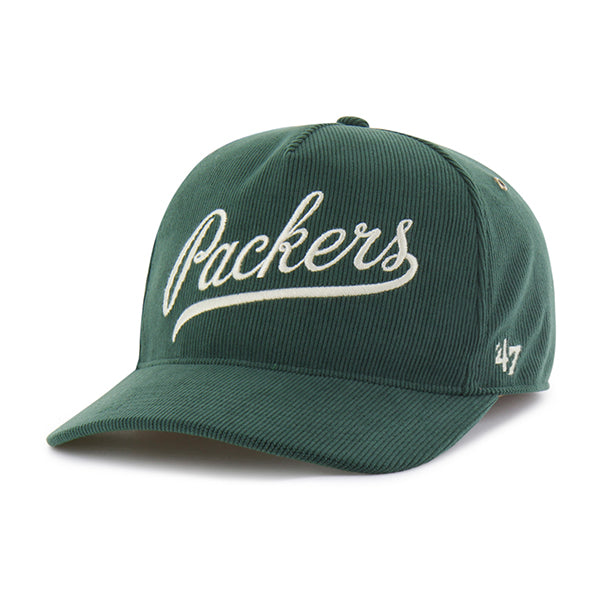 Green Bay Packers NFL 47 Brand Men Green Golden Age Corduroy Hitch Strap back product image 1, provided for visual reference