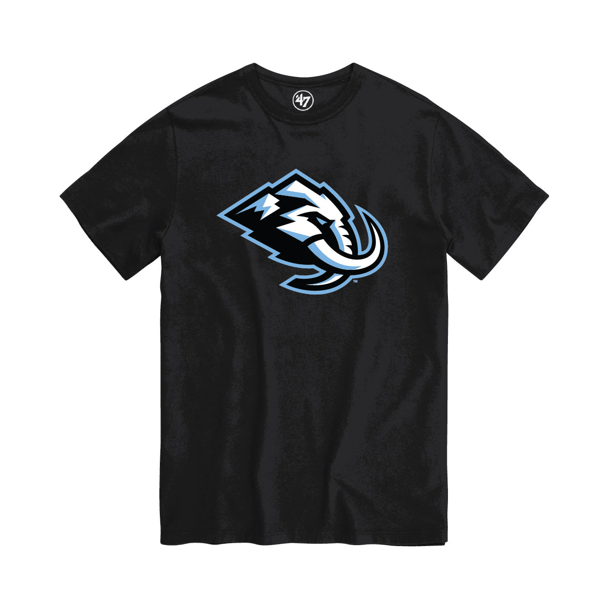 Utah Mammoth NHL 47 Brand Men Black Imprint Fan T-Shirt product image 1, provided for visual reference and product detail