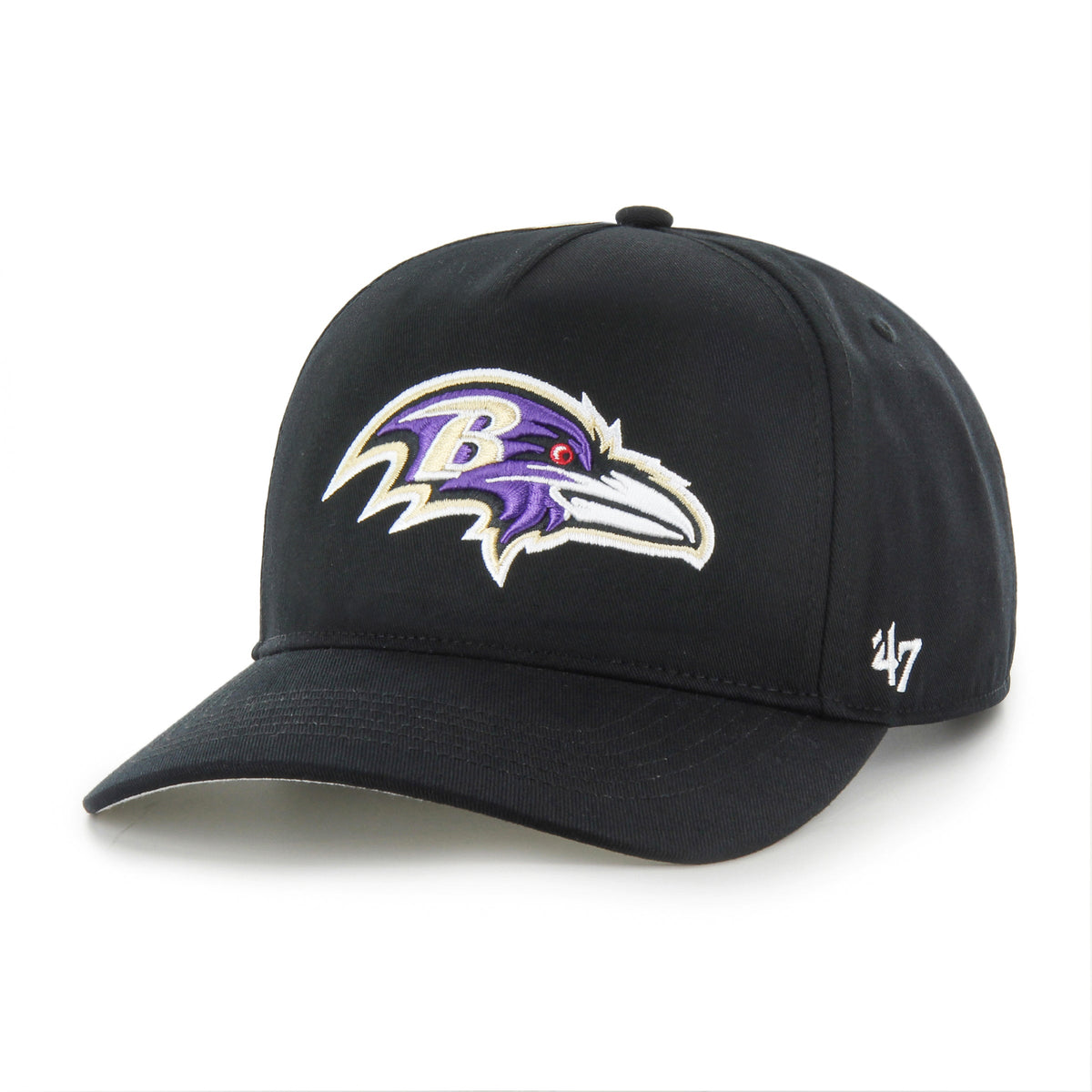 Baltimore Ravens NFL 47 Brand Men Black Hitch Snapback Hat product image 1, provided for visual reference and product detail
