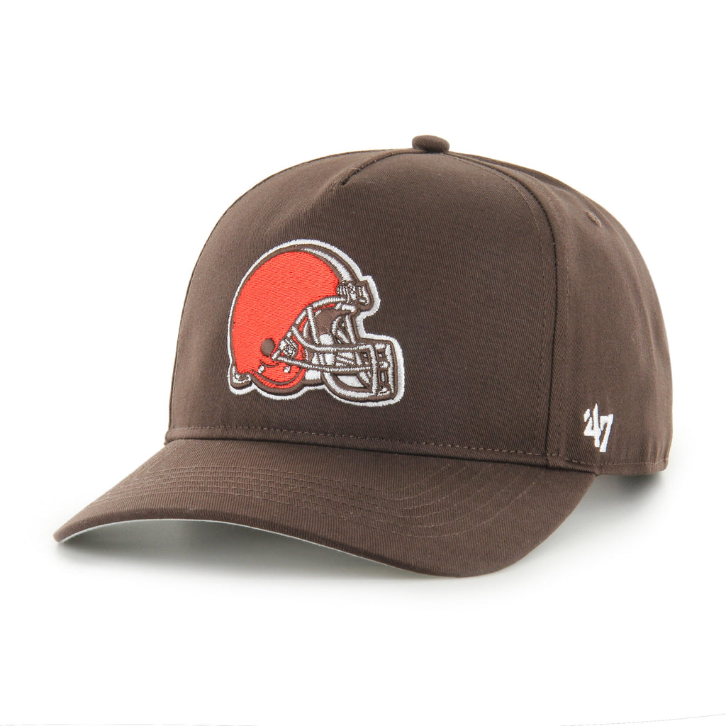 Cleveland Browns NFL 47 Brand Men Brown Hitch Snapback Hat product image 1, provided for visual reference and product detail