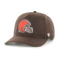Cleveland Browns NFL 47 Brand Men Brown Hitch Snapback Hat product image 1, provided for visual reference and product detail