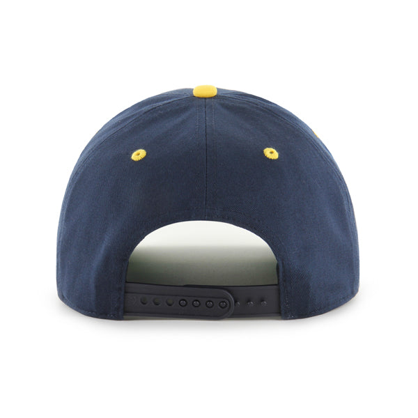 Michigan Wolverines NCAA 47 Brand Men Navy Super Hitch Snapback product image 2, provided for visual reference and product
