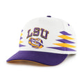 Louisiana State Tigers NCAA 47 Brand Men White Diamond Hitch Snapback Hat product image 1, provided for visual reference and