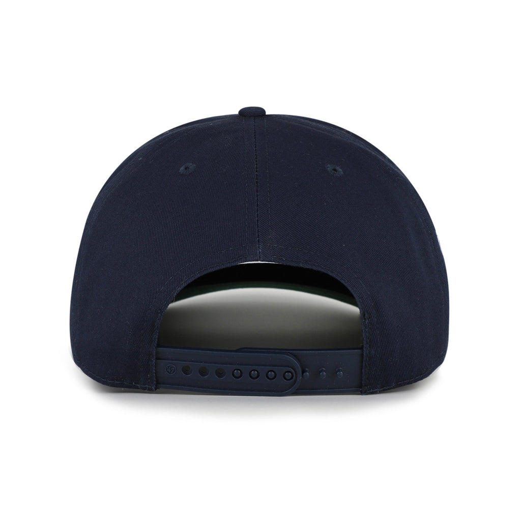 Toronto Maple Leafs NHL 47 Brand Men Navy Byline Hitch Snapback Hat product image 2, provided for visual reference and