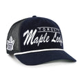 Toronto Maple Leafs NHL 47 Brand Men Navy Double Header Mesh Hitch Snapback product image 1, provided for visual reference
