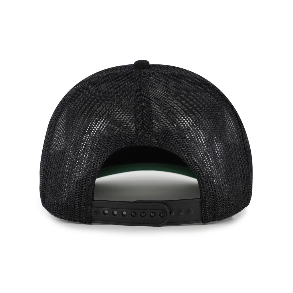 Vancouver Canucks NHL 47 Brand Men Black Double Header Mesh Hitch Snapback product image 2, provided for visual reference