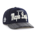 Toronto Maple Leafs NHL 47 Brand Men Navy Windowpane Plaid Hitch Snapback Hat product image 1, provided for visual reference