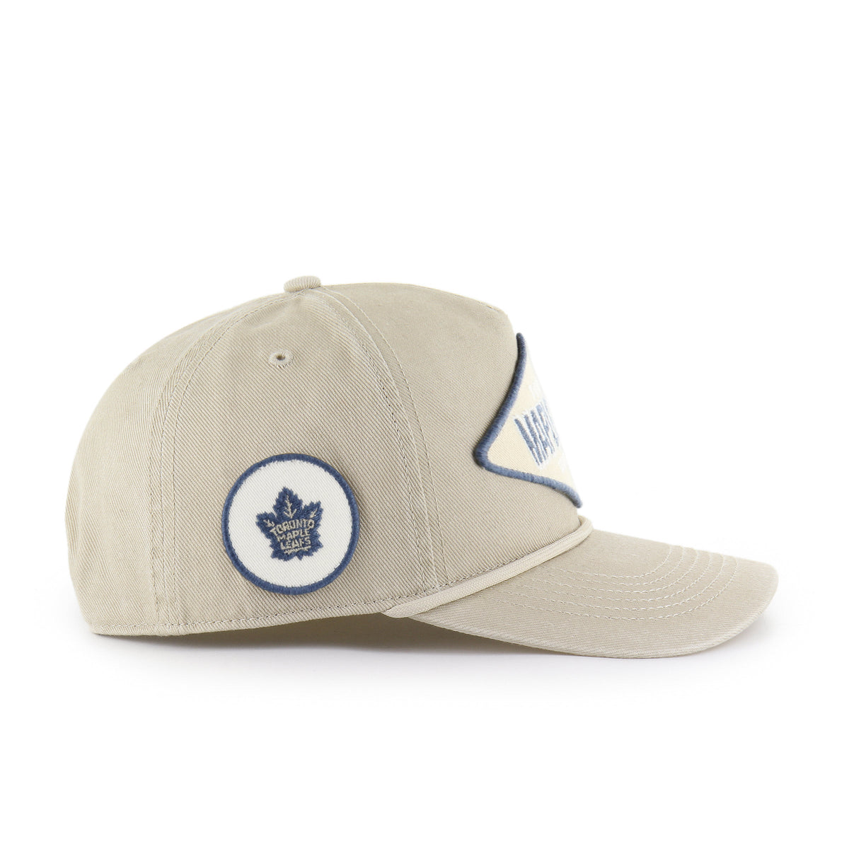 Toronto Maple Leafs NHL 47 Brand Men Beige Cairn Rope Hitch Snapback Hat product image 4, provided for visual reference and