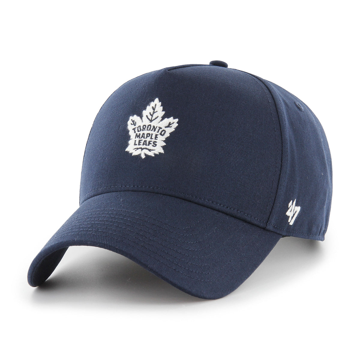 Toronto Maple Leafs NHL 47 Brand Men Navy Foundational Offside Hitch Adjustable Hat product image 2, provided for visual