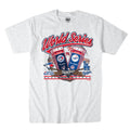 Toronto Blue Jays Vs Los Angeles Dodgers MLB 47 Brand Men Grey 2025 World Series Dueling T-Shirt product image 1, provided