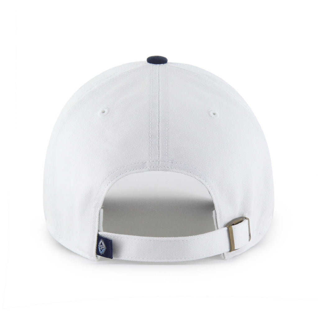 Vancouver Whitecaps FC MLS 47 Brand Men White Two Tone Clean Up Adjustable Hat product image 2, provided for visual