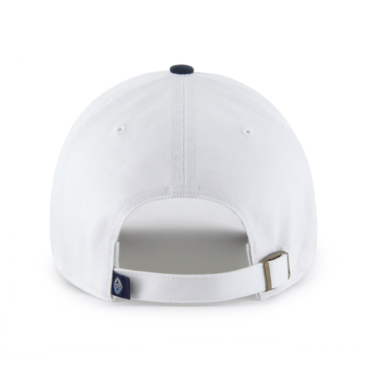 Vancouver Whitecaps FC MLS 47 Brand Men White Two Tone Clean Up Adjustable Hat product image 2, provided for visual