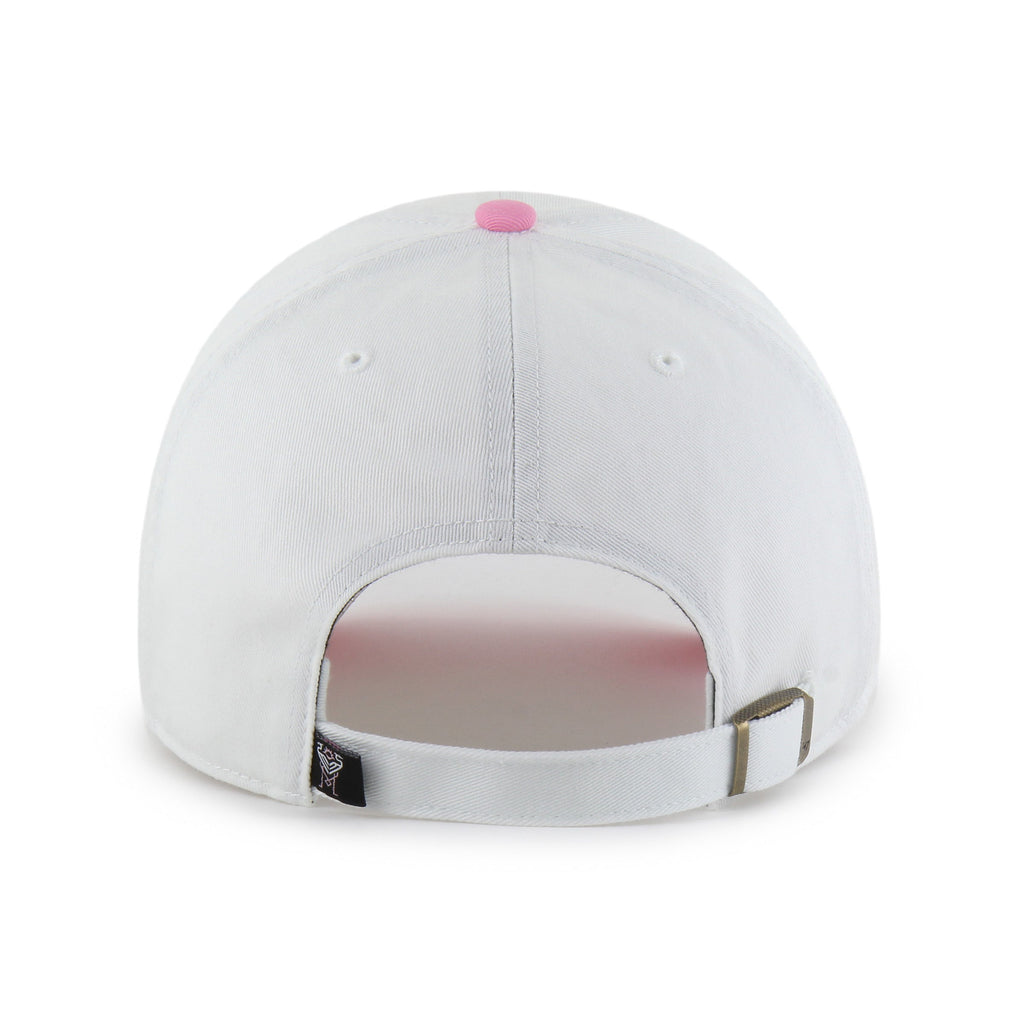 Inter Miami FC MLS 47 Brand Men White Two Tone Clean Up Adjustable Hat product image 2, provided for visual reference and