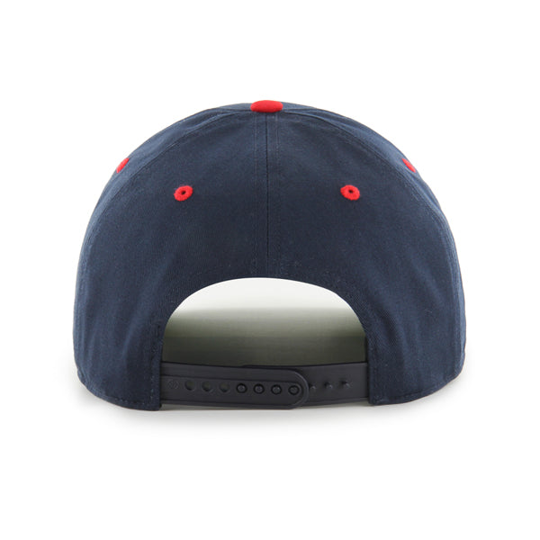 Winnipeg Jets NHL 47 Brand Men Navy/Red Super Hitch Heritage Snapback Hat product image 2, provided for visual reference and