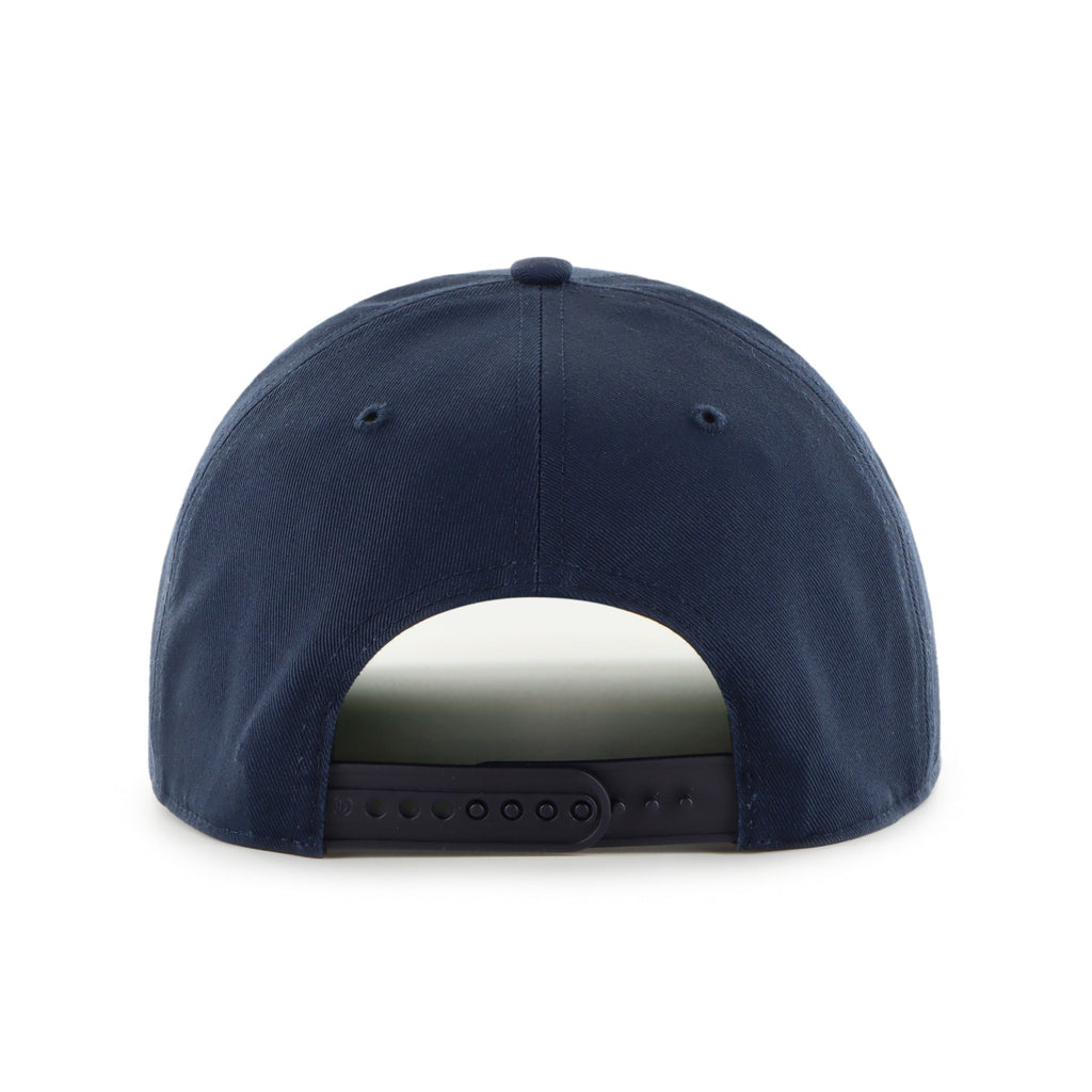 Winnipeg Jets NHL 47 Brand Men Navy Break Wood Suede Hitch Snapback Hat product image 3, provided for visual reference and