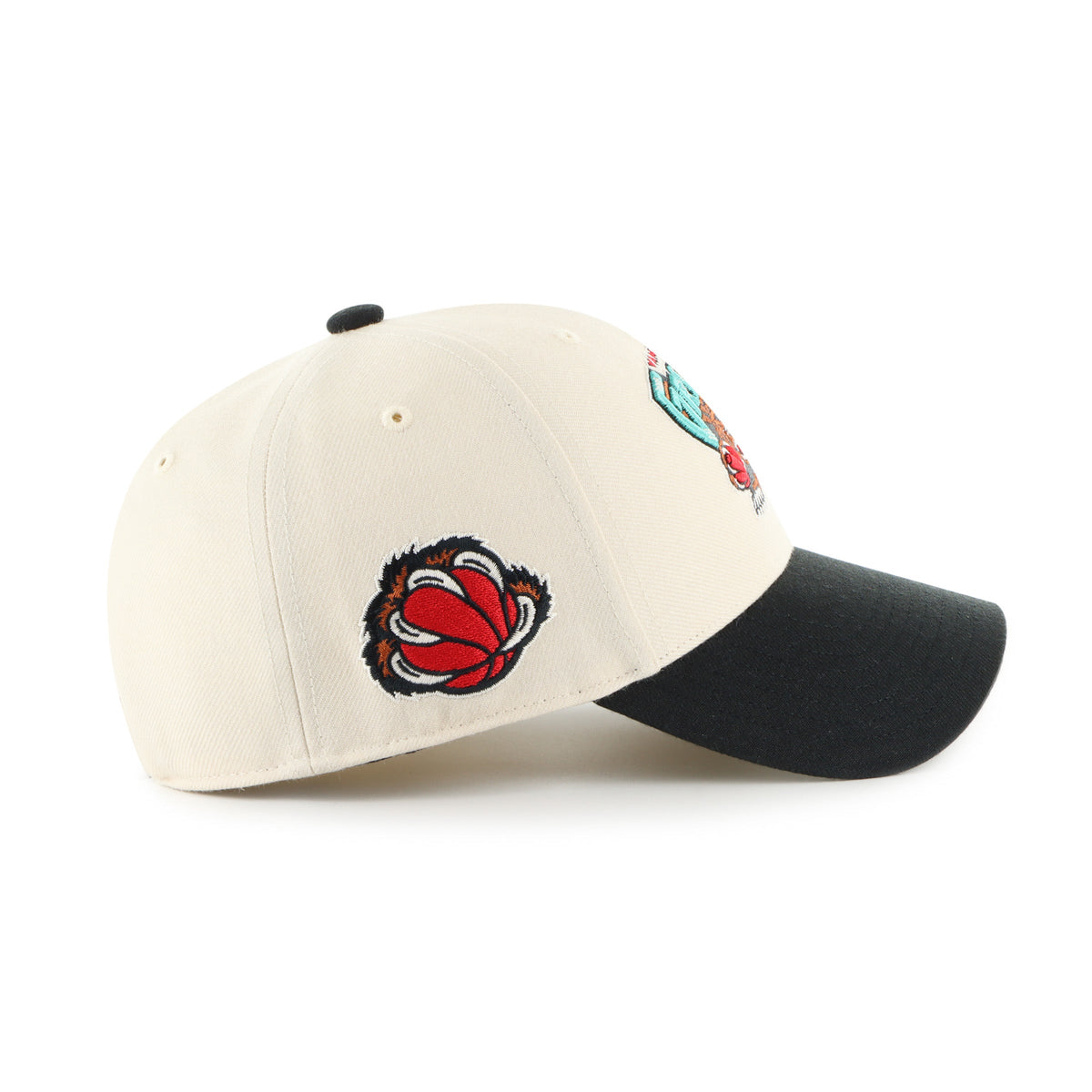 Vancouver Grizzlies NBA 47 Brand Men Two Tone Sure Shot MVP Adjustable Hat product image 4, provided for visual reference