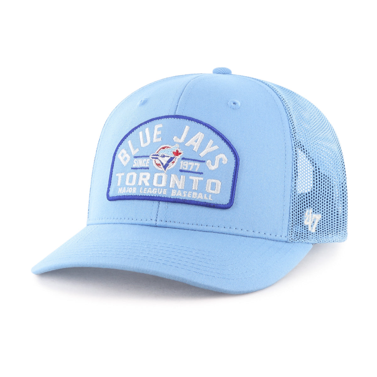 Toronto Blue Jays MLB 47 Brand Youth Light Blue Leland Trucker Adjustable Hat product image 1, provided for visual reference