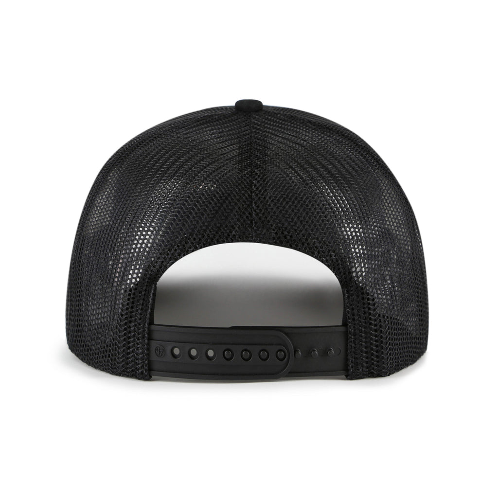 Toronto Maple Leafs NHL 47 Brand Men Black Contemporary Trucker Snapback Hat product image 2, provided for visual reference