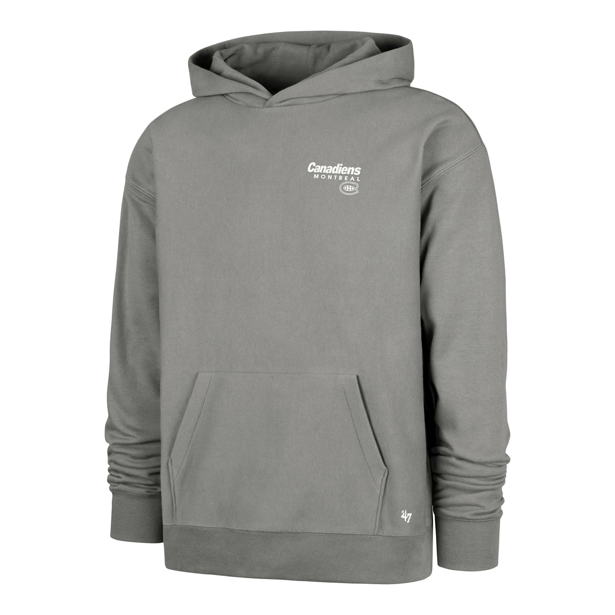 Montreal Canadiens NHL 47 Brand Men Wolf Grey Sandstone Triple Double Foundation Hoodie product image 1, provided for visual