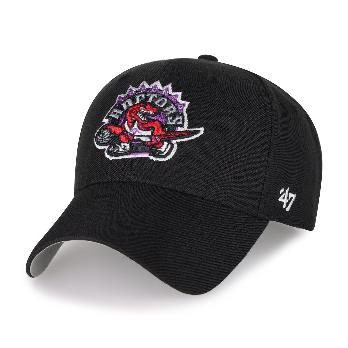 Toronto Raptors NBA 47 Brand Men Black 1995 Logo MVP Adjustable Hat product image 1, provided for visual reference and
