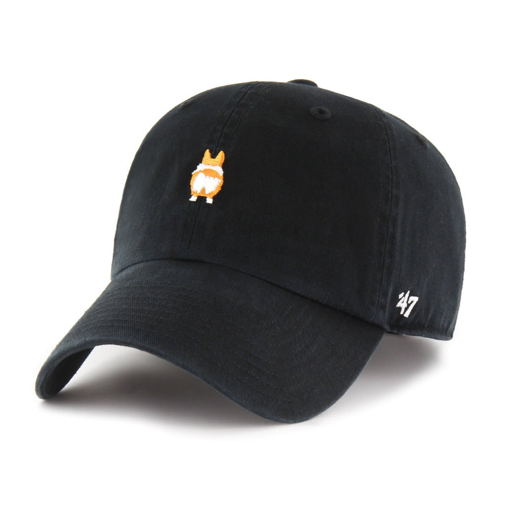 Corgi Butt Canine Collection 47 Brand Men Black Clean Up Adjustable Hat product image 1, provided for visual reference and