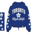 Toronto Maple Leafs NHL 47 Brand Women Royal Starry Eyed Venice Hoodie product image 1, provided for visual reference and