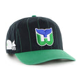 Hartford Whalers NHL 47 Brand Men Navy Pinstripe Hitch Adjustable Hat product image 1, provided for visual reference and