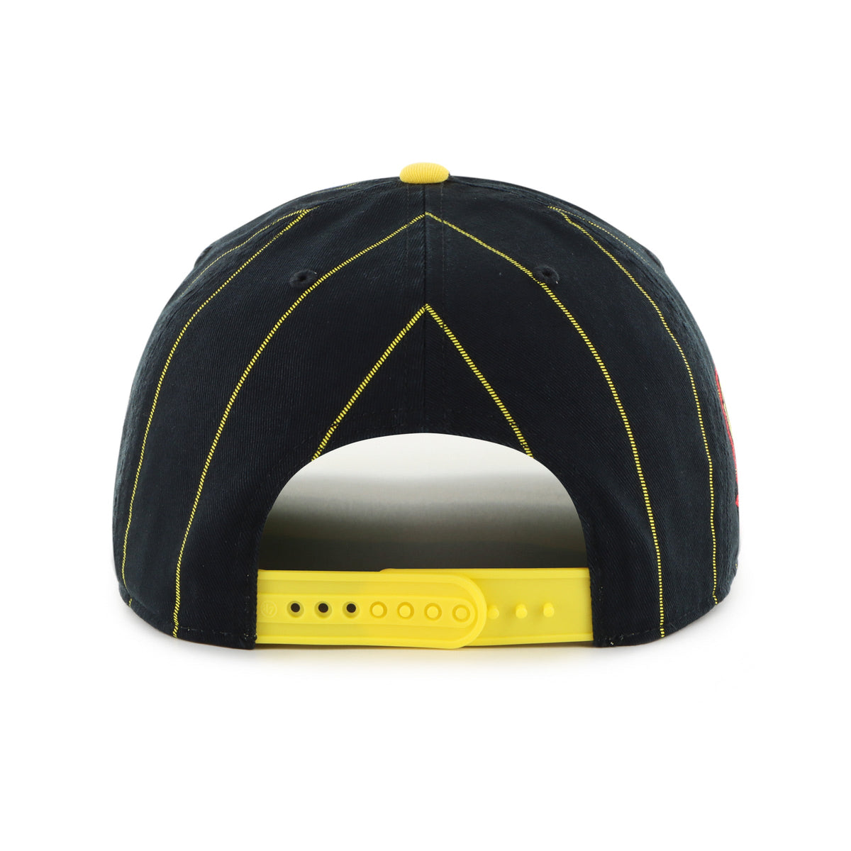 Vancouver Canucks NHL 47 Brand Men Black Pinstripe Hitch Adjustable Hat product image 2, provided for visual reference and