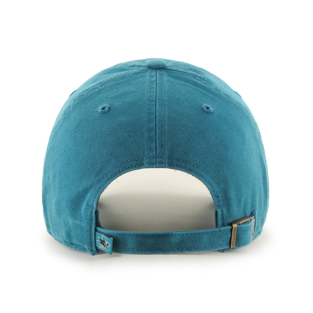 San Jose Sharks NHL 47 Brand Men Teal Clean Up Adjustable Hat product image 2, provided for visual reference and product