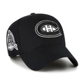 Montreal Canadiens NHL 47 Brand Men Black White MVP Sure Shot Snapback product image 1, provided for visual reference and