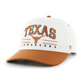 Texas Longhorns NCAA 47 Brand Men White Roscoe Rope Two Tone Hitch Snapback Hat product image 1, provided for visual
