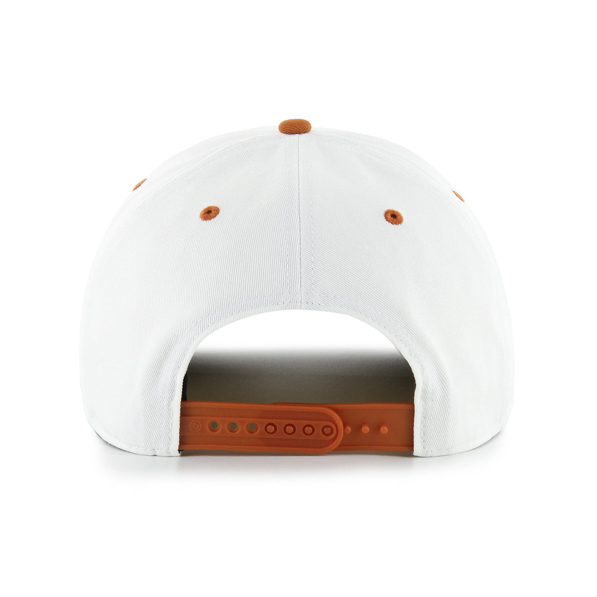 Texas Longhorns NCAA 47 Brand Men White Roscoe Rope Two Tone Hitch Snapback Hat product image 2, provided for visual