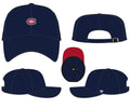 Montreal Canadiens NHL 47 Brand Navy Base Runner Ballpark Clean Up Adjustable Hat product image 1, provided for visual