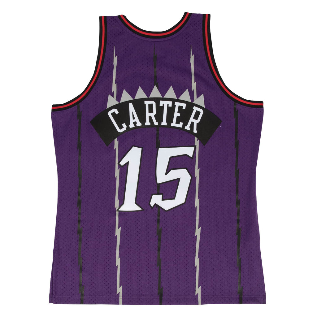 Vince Carter Toronto Raptors NBA Mitchell & Ness Kids Purple 1998-99 Hardwood Classics Swingman Jersey product image 2,